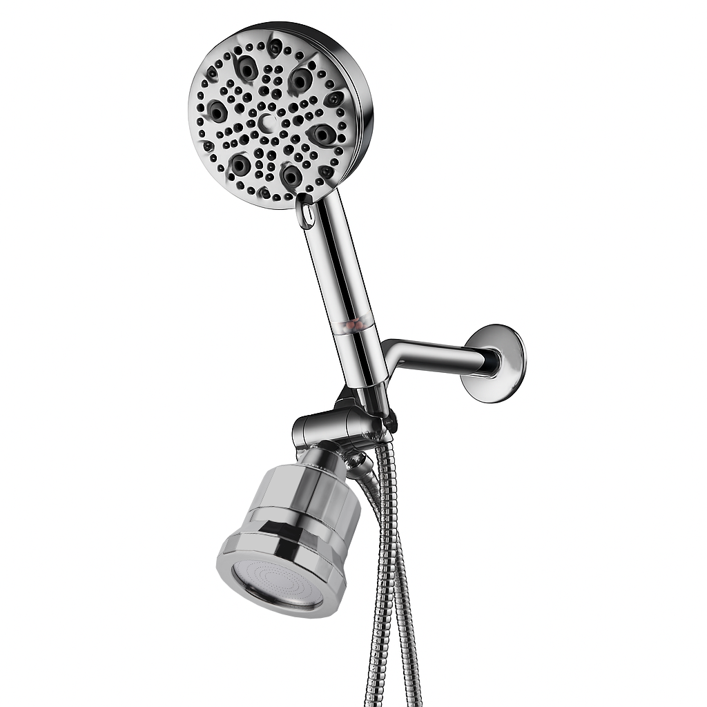 9-Modus Luxus Duschkopf mit Filter - Hand- & Wandbrause-Set