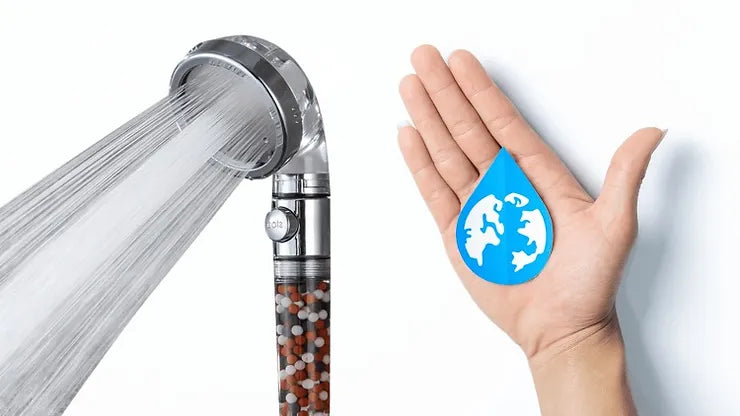 Wassersparender StoneStream Duschkopf reduziert Wasserkosten ohne Kompromisse beim Strahl
