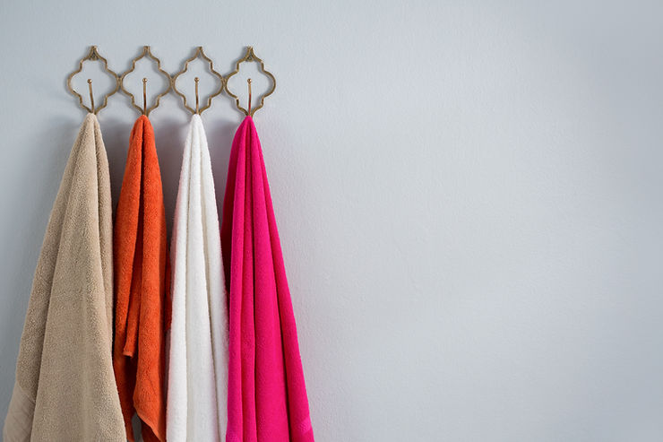 Hard water making towels stiff and rough compared to soft water results