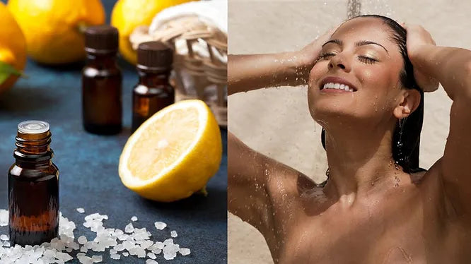 Spa-Duscherlebnis zu Hause mit gefiltertem Wasser und Aromatherapie-Set