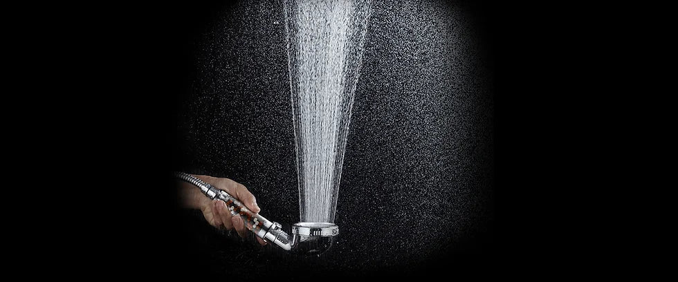 Bester Duschkopf bei niedrigem Wasserdruck mit druckverstärkenden Mikrodüsen von StoneStream