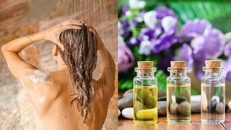 Aromatherapie-Set für die Dusche mit ätherischen Ölen und Dampf zur Entspannung