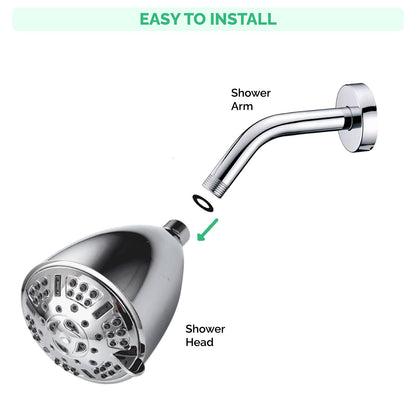 20-stufige Filtration Multi-Mode Ecolux Wandduschkopf