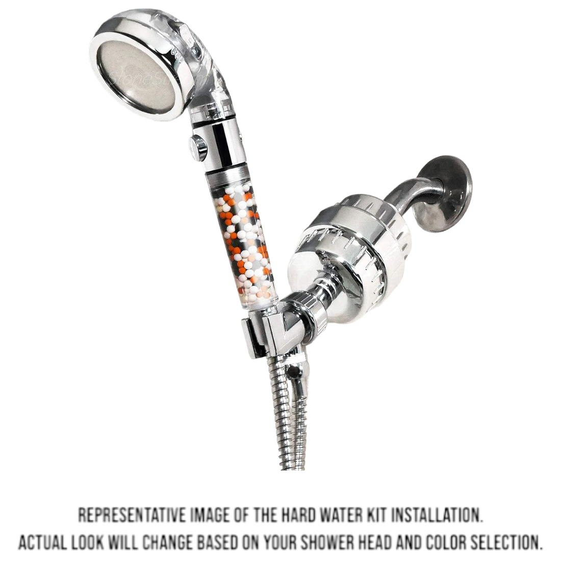 10-Mode Luxury Shower Head with Hard Water Filtration Kit