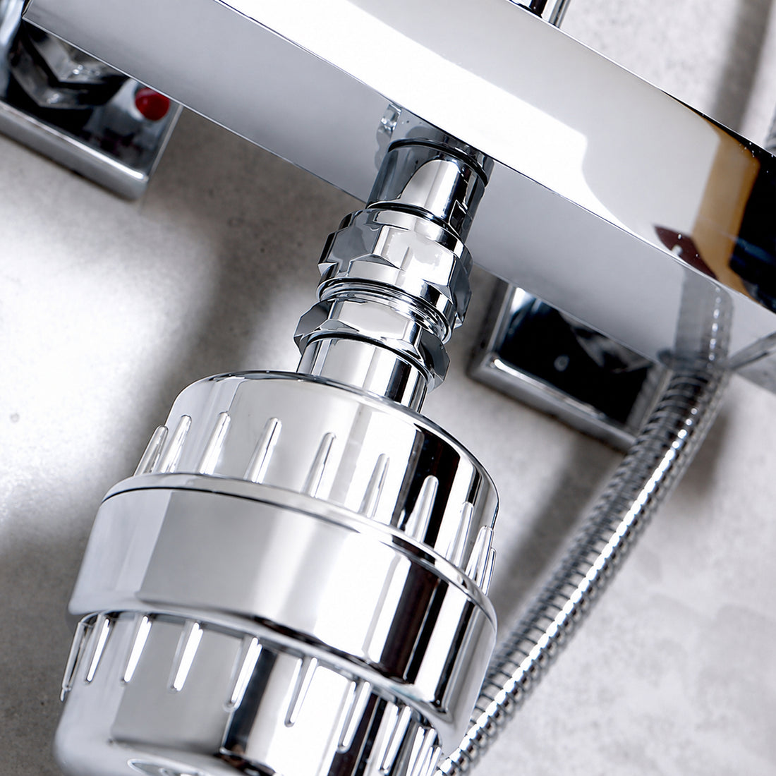 Duschkopf mit Filter – Universal Schwenkadapter
