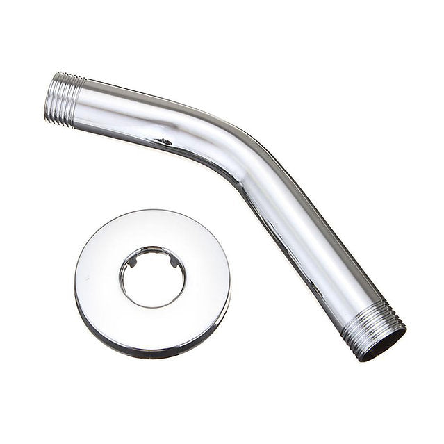 Shower Head Arm for Wall-Mount Shower - Chrome (1/2 inch thread)