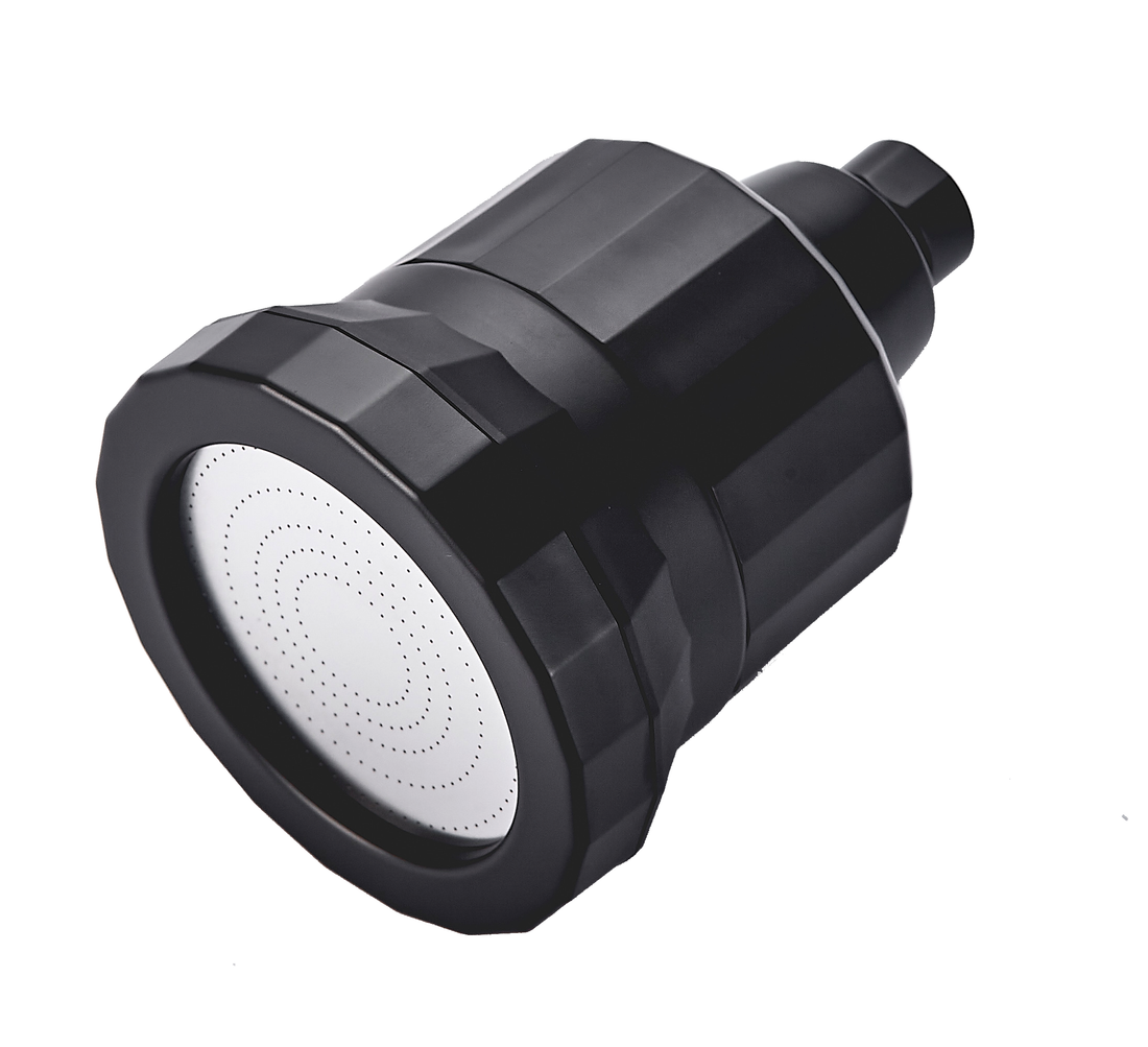 15 Stage Filtration Fixed  Shower Head  Black